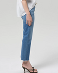 CITIZENS OF HUMANITY GOLDIE KICK FLARE ANKLE 27 RAW HEM