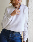 PERFECTWHITETEE ZIGGY REVERSE FLEECE SWEATSHIRT
