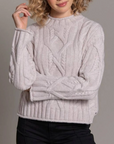ALASHAN CASHMERE BRECKENRIDGE CABLE MOCK NECK