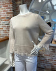 AUTUMN CASHMERE SCALLOPED EDGE FRINGE CREW