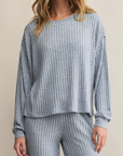 Z SUPPLY DAYDREAM RIB LS TOP