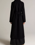 VINCE SHAWL COLLAR WOOL LONG COAT