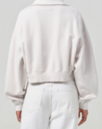AGOLDE BETHAN QUARTER ZIP SWEATSHIRT