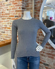ALASHAN CASHMERE COTTON CASHMERE BLAIR RIB CREW