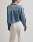 FAVORITE DAUGHTER THE CROP EX-BOYFRIEND SHIRT