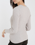 ALASHAN CASHMERE COTTON CASHMERE BLAIR RIB CREW