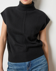 LILLA P TURTLENECK WEDGE SWEATER
