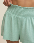 Z SUPPLY DAWN SMOCKED BRUSHED JERSEY SHORT