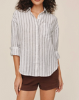 BELLA DAHL LONG SLEEVE OVERSIZE POCKET SHIRT