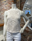 AUTUMN CASHMERE CHUNKY POINTELLE TANK
