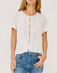 RAILS NINA BUTTON MESH TOP