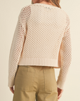 MIOU MUSE CROCHET BUTTON CARDIGAN