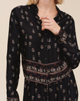 BELLA DAHL LONG SLEEVE CROP SHIRT