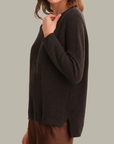 525 AMERICA EMMA CREWNECK SHAKER SWEATER