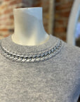 AUTUMN CASHMERE CHAIN CREW