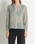 NATION VELLA PINTUCKED TOP