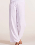 BOBI SMOCKED WAIST WIDE LEG PANT