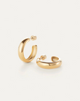 JENNY BIRD STAPLE HOOPS MEDIUM GOLD