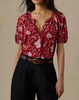 FAHERTY VOILE LETTIE TOP