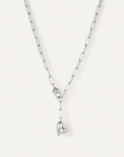 JENNY BIRD PUFFY HEART NECKLACE SILVER