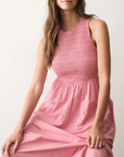 MARINE LAYER DARCY SEERSUCKER MAXI DRESS