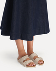 BIRKENSTOCK ARIZONA OYSTER SUEDE - NARROW