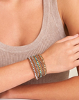 CHAN LUU MATTE AFRICAN TURQUOISE MIX WRAP BRACELET
