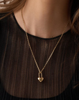 GORJANA HEART PADLOCK CHARM GOLD