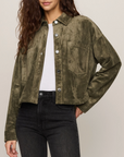 Z SUPPLY ALL DAY CROPPED SUEDE JACKET