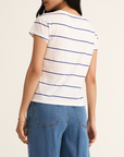 Z SUPPLY STRIPED MODERN V NECK TEE