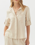 BELLA DAHL SPLIT BACK BUTTON DOWN