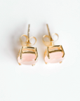 ELLI PARR EMMY STUDS-PINK CHALCEDONY