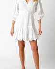 OLIVACEOUS ABBY 3/4 SLEEVE DRESS