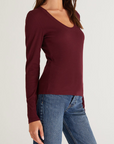 Z SUPPLY SIRENA RIB L/S TEE