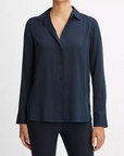 VINCE SLIM FITTED BLOUSE