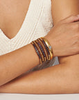 CHAN LUU IOLITE WRAP BRACELET