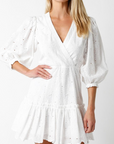 OLIVACEOUS ABBY 3/4 SLEEVE DRESS