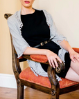 ALPINE CASHMERE POM-POM TRIANGLE WRAP