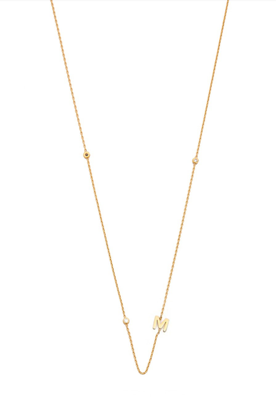 Initial necklace afterpay sales