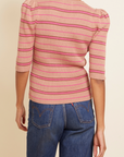 NATION SARAH SLIM STRIPED CREWNECK