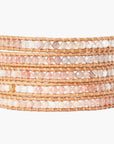 CHAN LUU PEACH MIX WRAP BRACELET