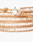 CHAN LUU PEACH MIX WRAP BRACELET