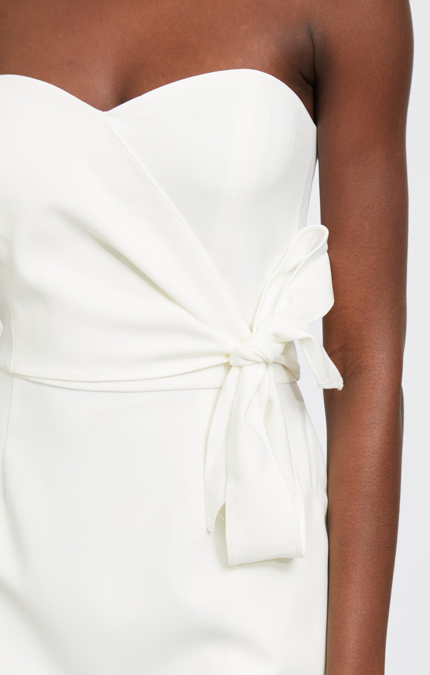 french connection whisper strapless mini dress FRENCH CONNECTION WHISPER STRAPLESS BOW DRESS – Indigo