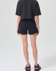 AGOLDE DEE HIGH RISE ROLLED HEM SHORT