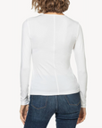 LILLA P LONG SLEEVE FITTED STRETCH CREW