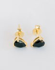 ELLI PARR DECO MINI STUDS-BLACK ONYX