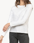 LILLA P BACK SEAM LONG SLEEVE CREW NECK