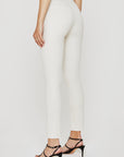 AG MARI HIGH RISE SLIM STRAIGHT WHITE CREAM