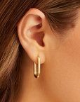 GORJANA ZOEY HOOPS GOLD