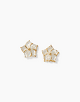 CHAN LUU PLUMERIA STUD EARRINGS WHITE MOP
